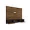 Manhattan Comfort Vernon 62.99 Floating Entertainment Center, Rustic Brown and Black 236BMC98 - alternate 10